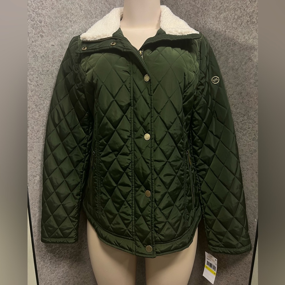 MICHAEL KORS FAUX FUR COLLARED JACKET | BRAND NEW